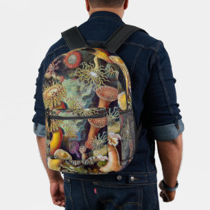 Vintage Seeanemonen von Ernst Haeckel Bedruckter Rucksack