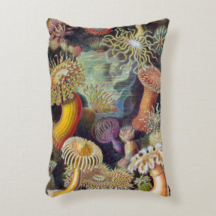 Vintage Seeanemonen von Ernst Haeckel Dekokissen