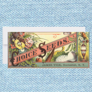 Vintage Seed Packet Label Art, Vick's Choice Seeds