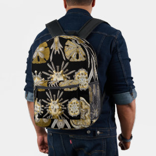 Vintage Seeigel Sanddollars von Ernst Haeckel Bedruckter Rucksack