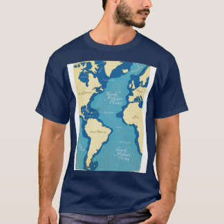 Vintage Seekarte T-Shirt