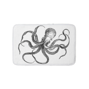 Vintage Seekrake kraken steampunk Hipster Badematte