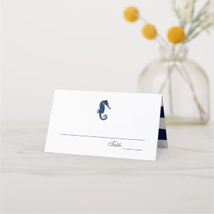 Vintage Seepferdchen Nautische Hochzeit Platzkarte