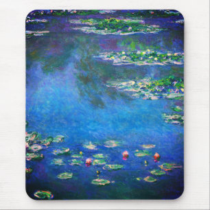 Vintage Seerosen von Claude Monet Mousepad