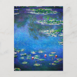 Vintage Seerosen von Claude Monet Postkarte