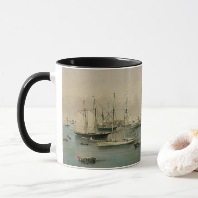 Vintage Seeschifffahrt, Yacht Squadron im Hafen vo Tasse (Mit Donut)