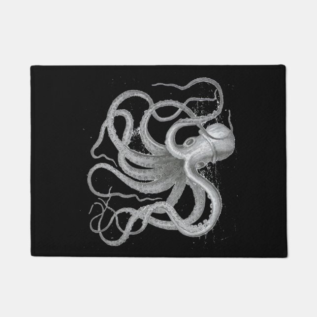 Vintage Seesteampunk Krake kraken Strand Fußmatte (Vorderseite)