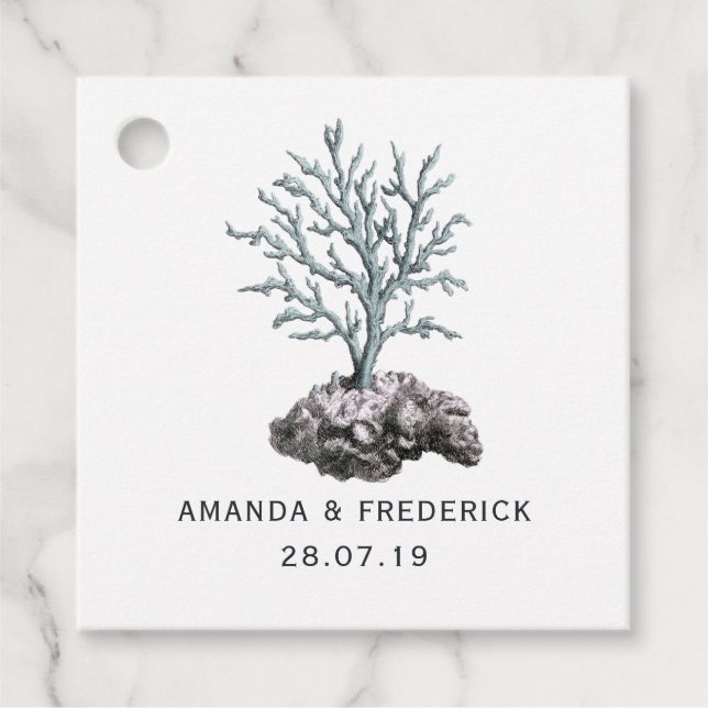 Vintage Seetang Geschenkanhänger (Vorderseite)