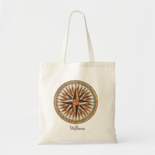 Vintage-Segel-Nautik-Kompass-Reisetasche Tragetasche
