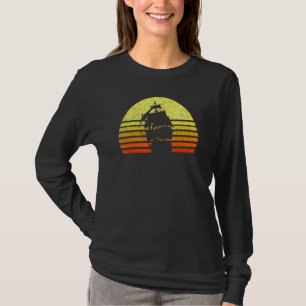 Vintage Segel Piratenschiff Kapitän Nautical Segel T-Shirt