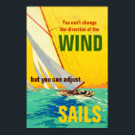 Vintage Segelboote Anführungsrichtung drucken Poster<br><div class="desc">Motivierend Anführungszeichen und Drucke</div>