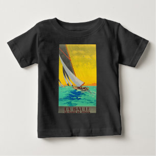 Vintage Segelboote Französisch Reisen Baby T-shirt