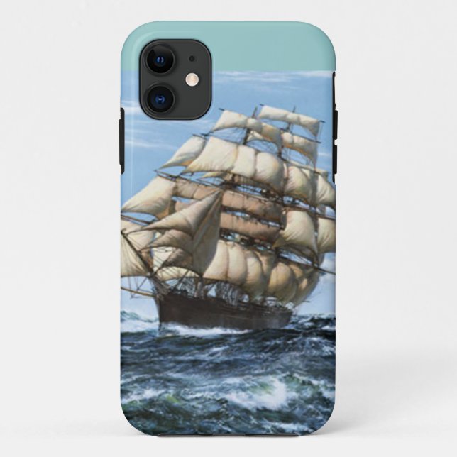 Vintage Segelschiffe Case-Mate iPhone Hülle (Rückseite)