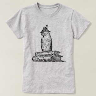 Vintage Sehschüssel auf Bücher Lehrerin Professor  T-Shirt