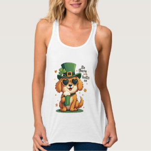 Vintage Sei Da Mit Glocken Am Hund St. Patrick's D Tank Top