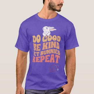 Vintage Sei nett ein Hasenliebhaber Tier Freund T-Shirt