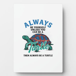Vintage Sei Selbst Schildkröte-Shirt-Design_1 Fotoplatte