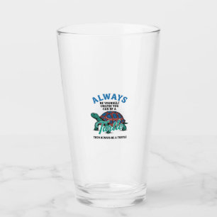 Vintage Sei Selbst Schildkröte-Shirt Design_1 Glas
