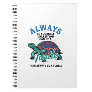 Vintage Sei Selbst Schildkröte-Shirt-Design_1 Notizblock