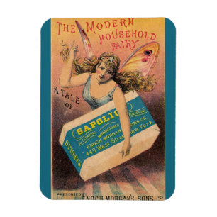 Vintage Seife Ad House Fairy Magnet