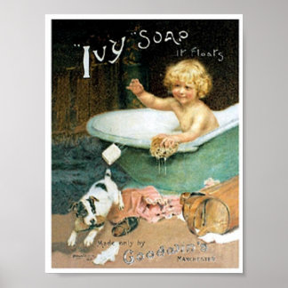 Vintage Seifenwerbung Druck Poster