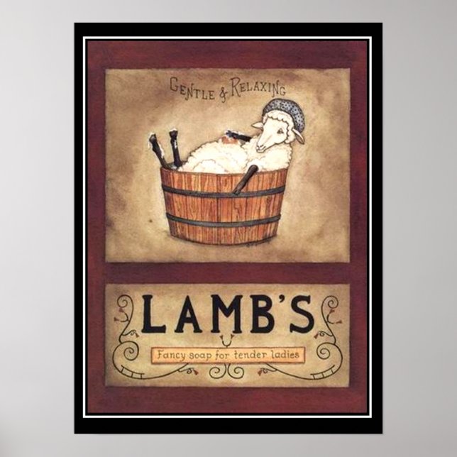 Vintage Seifenwerbung Poster (Vorne)