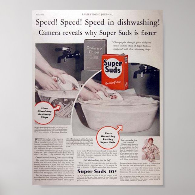 Vintage Seifenwerbung Poster (Vorne)
