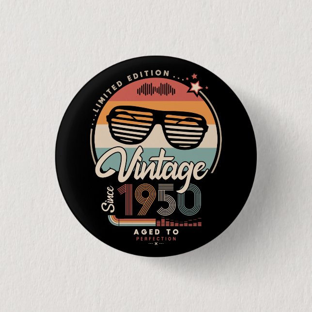 Vintage seit 1950 button (Vorderseite)