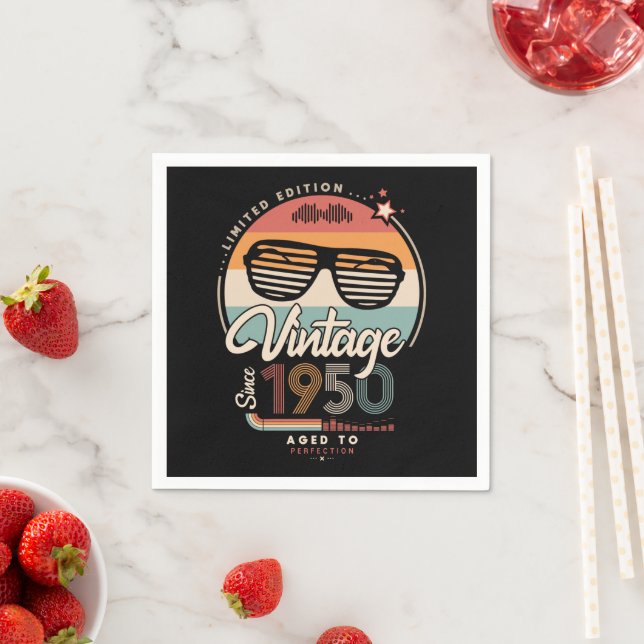 Vintage seit 1950 serviette (Beispiel)