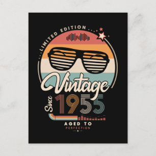 Vintage seit 1955 postkarte