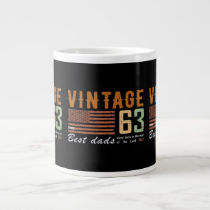 Vintage seit 1963 bestes Vater-Geschenk, bestes Va Jumbo-Tasse