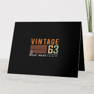 Vintage seit 1963 bestes Vater-Geschenk, bestes Va Karte