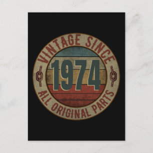 VINTAGE SEIT 1974 ALLE ORIGINALTEILE. POSTKARTE