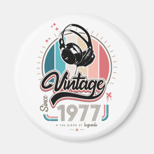 Vintage seit 1977 Kopfhörer Magnet
