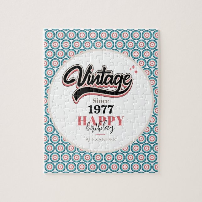 Vintage seit - 1977 puzzle (Vertikal)