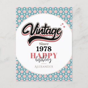 Vintage seit - 1978 postkarte