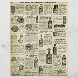 Vintage Seite des Sears-Katalogs (nicht KI)