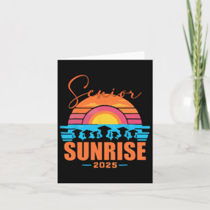 Vintage Senior Sunrise 2025 Absolventen von Cl Gra Karte