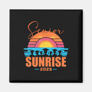 Vintage Senior Sunrise 2025 Absolventen von Cl Magnet