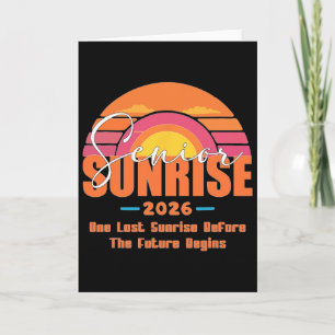 Vintage Senior Sunrise 2026 Absolventen von Cl Abs Karte