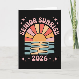 Vintage Senior Sunrise 2026 Absolventen von Cl Gra Karte