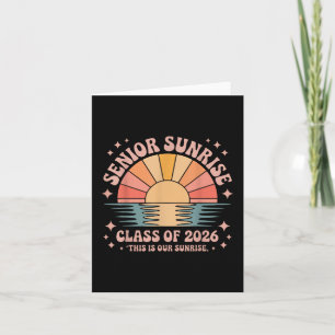 Vintage Senior Sunrise 2026 Absolventen von Cl Karte