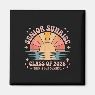 Vintage Senior Sunrise 2026 Absolventen von Cl Magnet