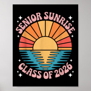 Vintage Senior Sunrise 2026 Absolventen von Cl Poster