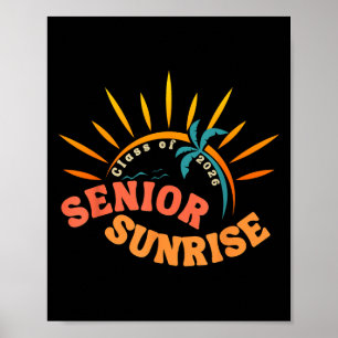 Vintage Senior Sunrise 2026 Absolventen von Cl Poster