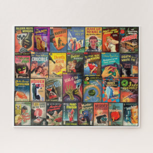 VINTAGE SENSATIONELLE PAPERBACK-ZUSAMMENARBEIT PUZZLE