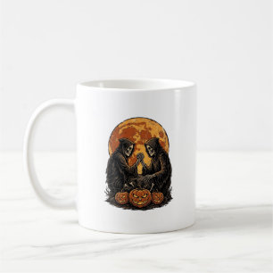 Vintage-Sensenmann-Halloween-Kürbis-Vektor-Desi Kaffeetasse
