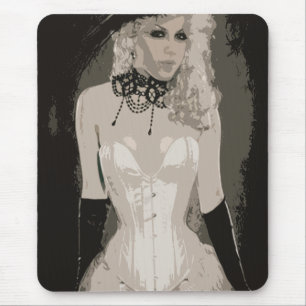 Vintage-sensuelles Korsett-Kunstwerk Mousepad