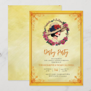 Vintage-Sepia-Einladung zur Kentucky-Derby-Party   Einladung