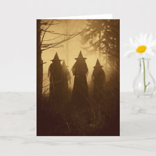Vintage Sepia Hexen für alle Anlässe Karte